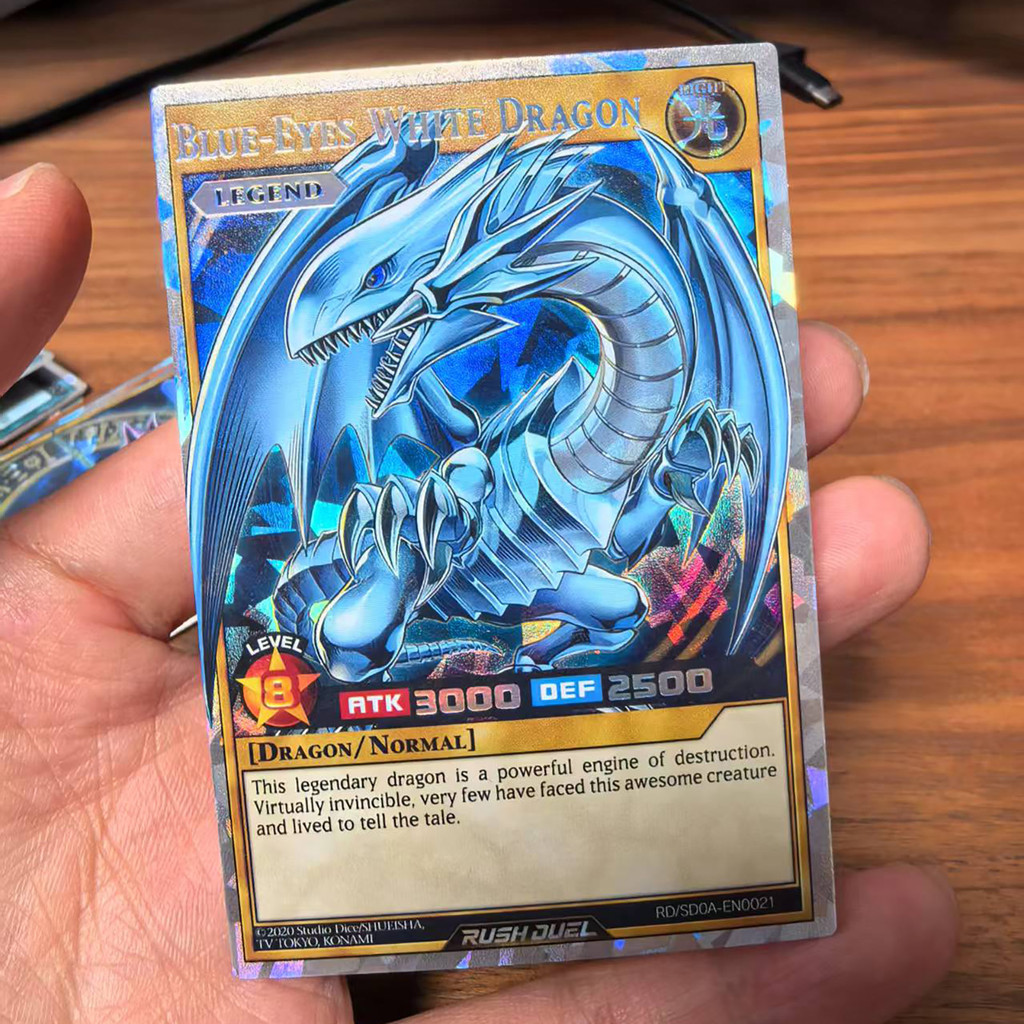 RUSH DUEL DIY 72Pcs New YU GI OH Cards Classical Duel Monster Collection Red Blue eyes yugioh shiny