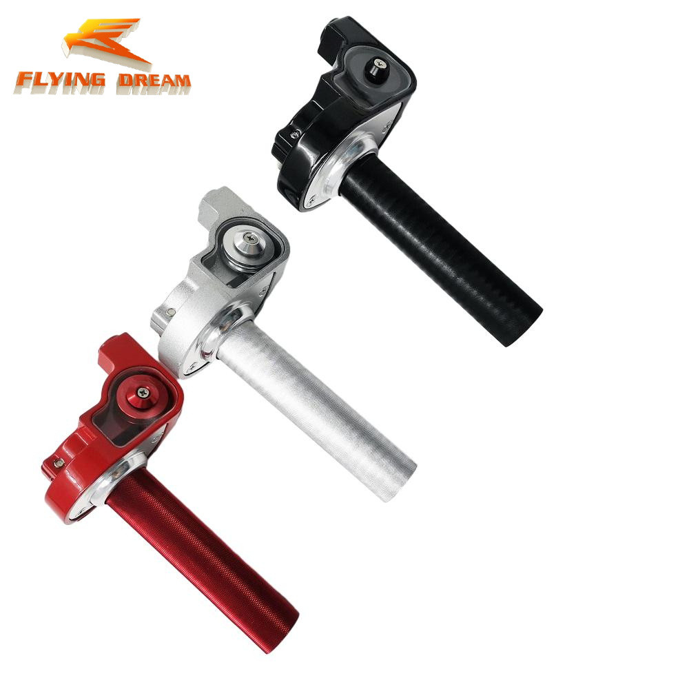 BARU Red CNC Aluminum Alloy Twist Throttle Body Perch/CNC Quick Action Throttle For Dirt Bike ATV Pi