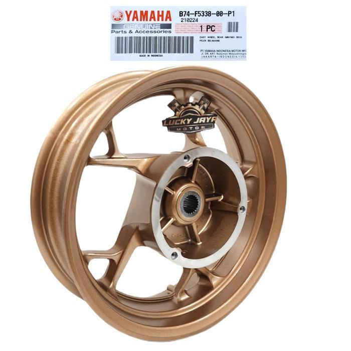 Pelek Velg Vleg Racing Belakang Xmax 250 Xmax250 Gold B74-F5338-00-P1 Original 2021-2024