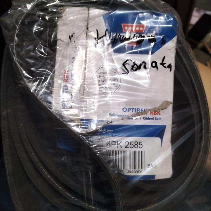 FAN BELT VAN BELT TALI KIPAS HYUNDAI SONATA 6PK2585 OPTIBELT GERMANY OK.