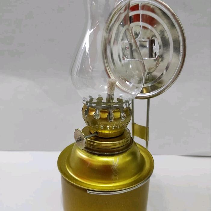 "New" Lampu teplok ublik minyak tanah badan kaleng lampu rukun Gold
