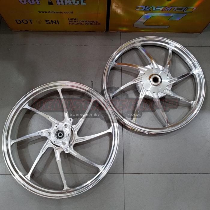 Paketan Velk Velg Velek Delkevic M8 DND Palang 8 ring 17 160 160x17 + Ban maxxis depan belakang 60/8