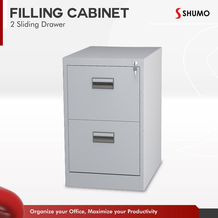 ` Filling Kabinet Besi 2 Susun LaciCabinet Laci Dokumen Arsip Kantor