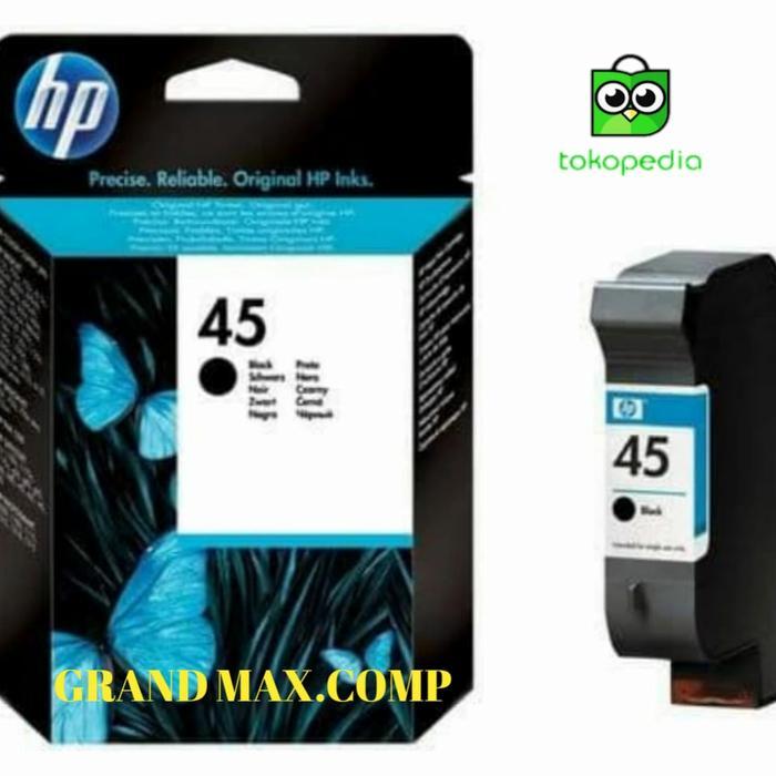 HP TINTA CARTRIDGE 45 HITAM ORIGINAL UNTUK PRINTER DESKJET & PHOTOSMART MODEL LENGKAP DIJAMIN 100%