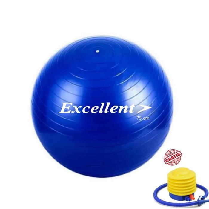 GYMBALL EXCELLENT 75 CM BOLA GYM 75 CM BONUS POMPA
