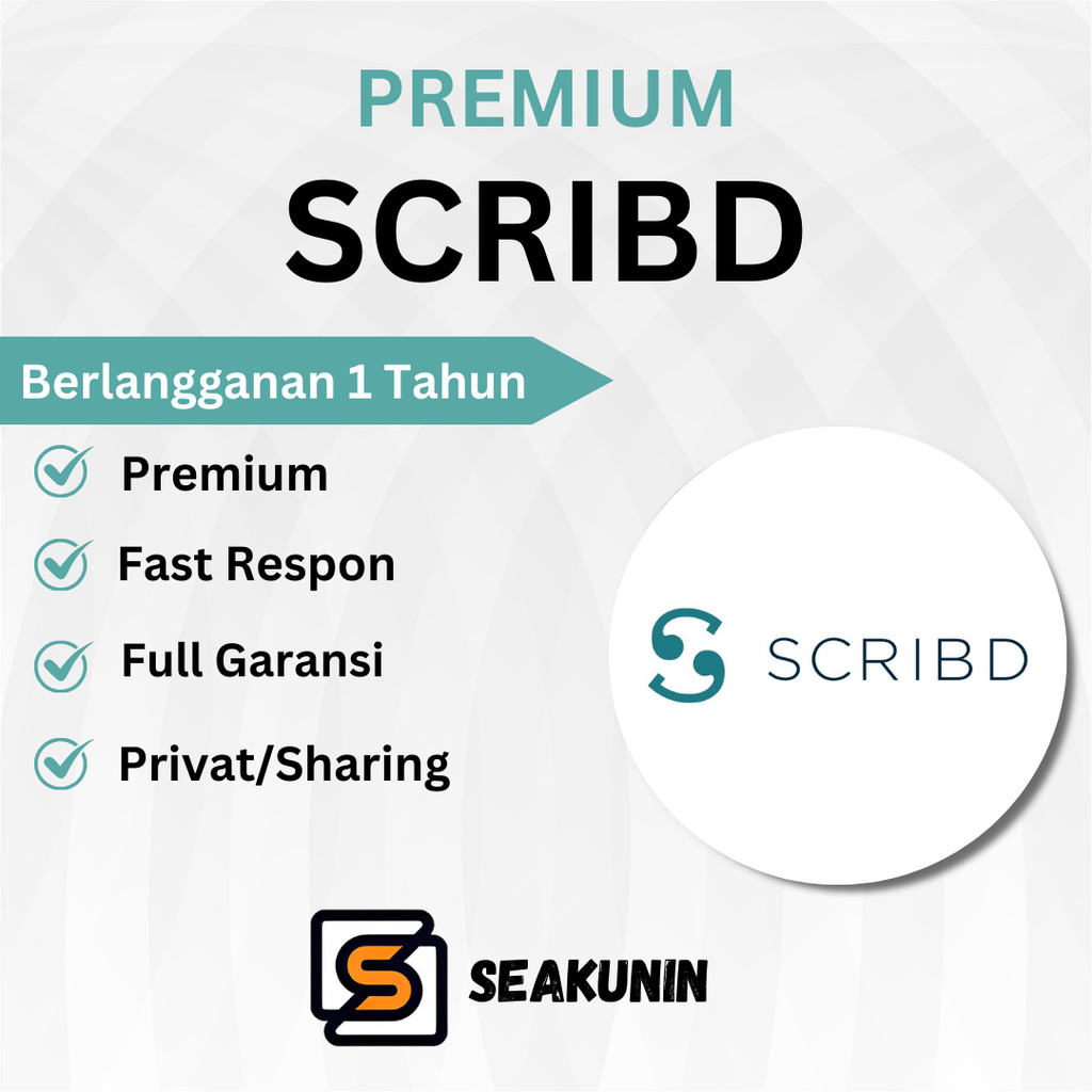 Scribd Unlimited Download 1 Bulan - Download Sepuasnya Full Garansi