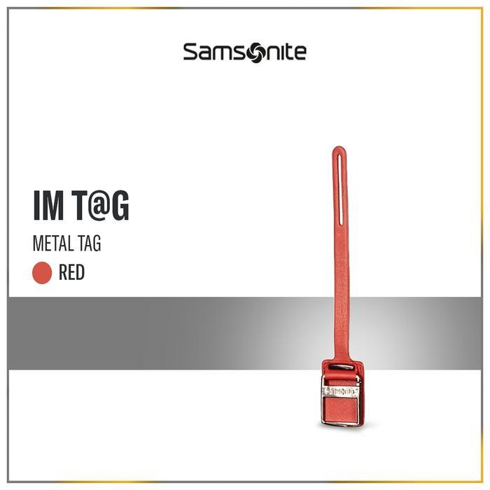 Samsonite Accessories IM T@G Leather Strap+Metal Tag S - Red