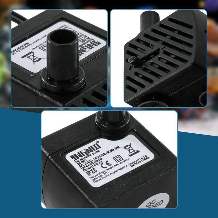 POMPA CELUP AQUARIUM KOLAM 3 4 5 WATT MINI WATER PUMP SUBMERSIBLE 220V EU PLUG