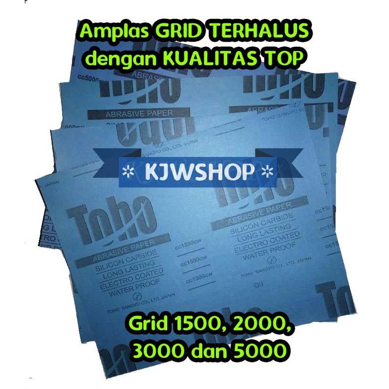 Amplas Kertas Gosok Batu Halus Poles AKIK GRID 2000, 3000, 5000