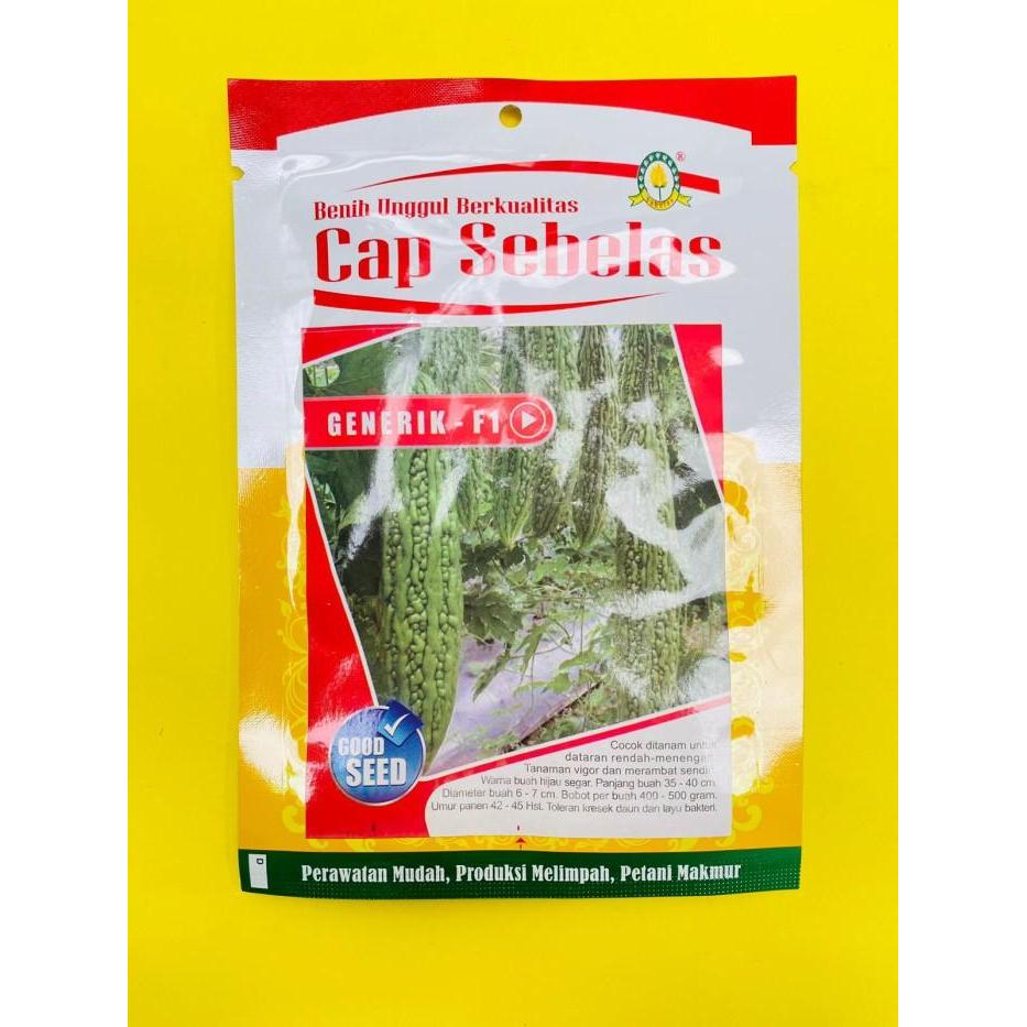 Terangbenderangshop Benih Pare Unggul Generik F1 Dari Cap Sebelas. Isi 10Gram