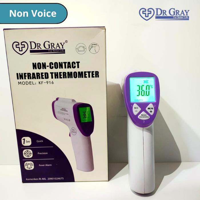 Termometer Tembak Non Contact Dr Gray Thermometer Infrared IT-916
