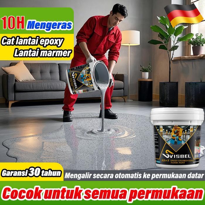 Tekstur yang sangat bagus Cat Lantai Epoxy Cat Lantai Epoxy Bertekstur Pasir Lantai Semen Cat Lantai