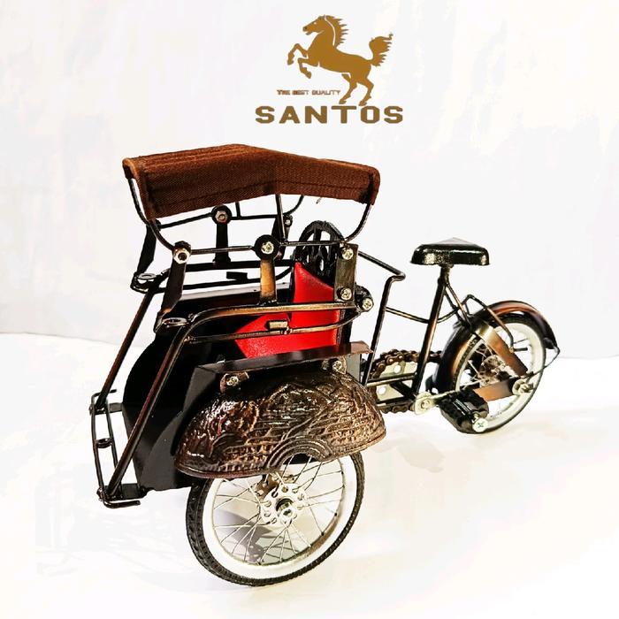TERBARU miniatur becak jogja antik