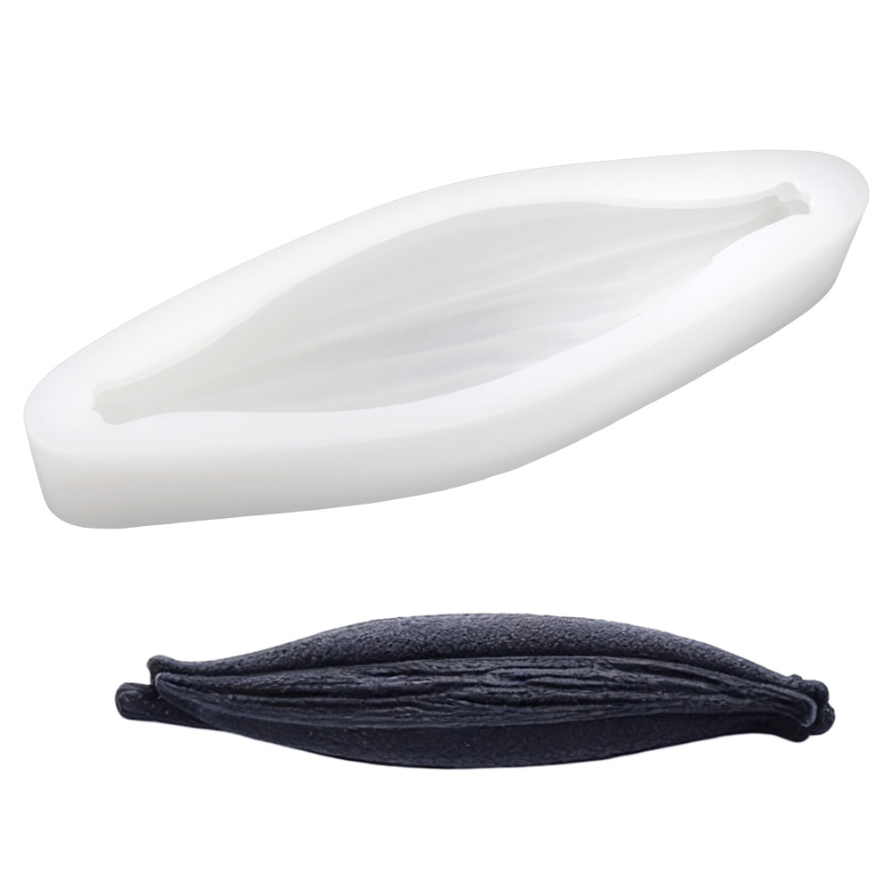 1 or 10-Cell Vanilla Pod Design Food Grade Silicone Chocolate Mould Kitchen Bakeware Silicone Mousse