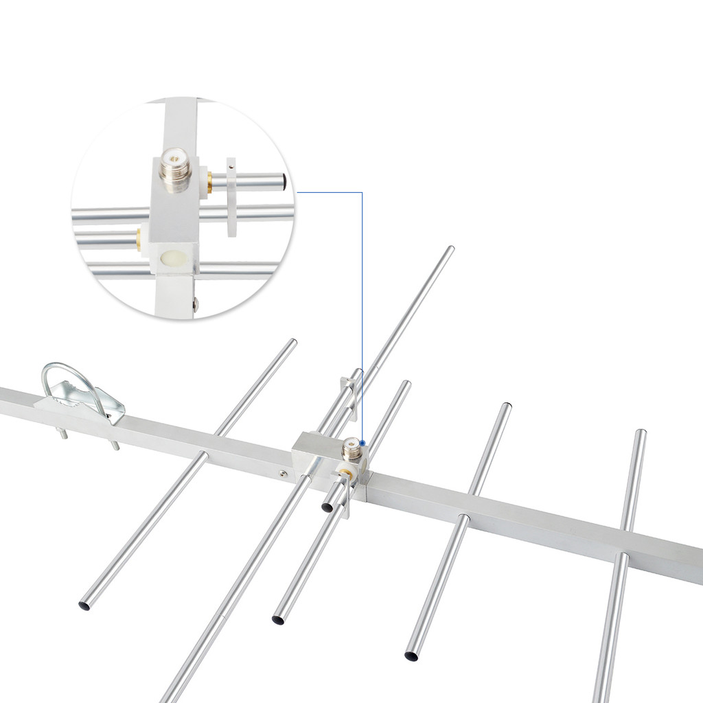 Dual Band Yagi Antenna 2m 70cm VHF UHF Yagi High Gain Ham Radio Vertical Base Antenna for Repeater