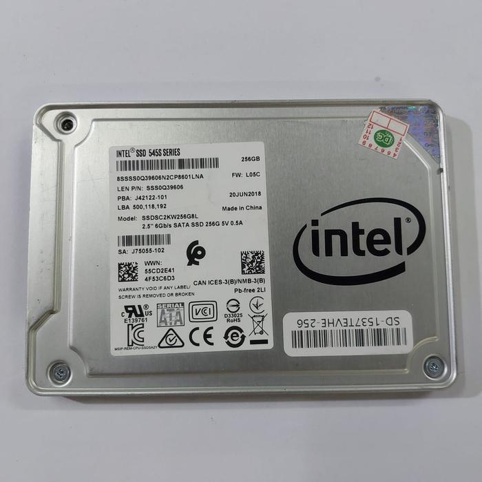 hardisk ssd original 256gb INTEL murah ssd 256gb sata III copotan builtup