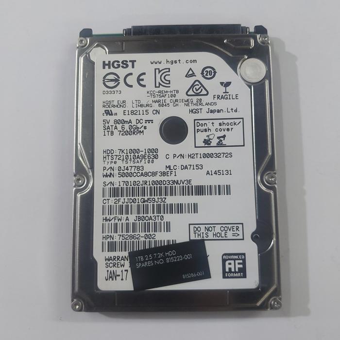 hardisk laptop 1tb HGST notebook 2.5 inch sata 7200rpm 6.0Gb/s
