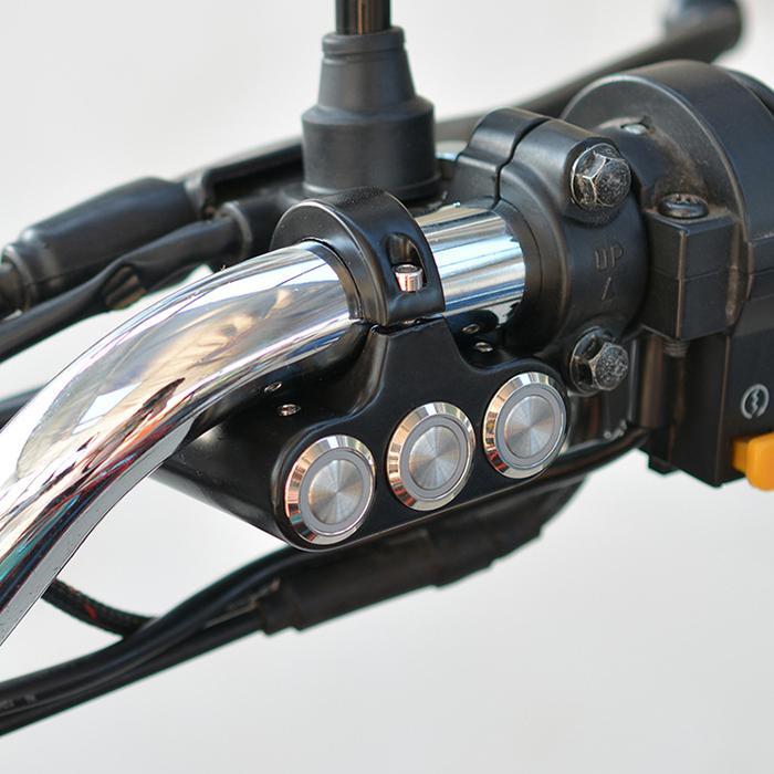 FREE ONGKIR SAKLAR SWITCH TOMBOL LAMPU KABUT HAZARD MOTOR ON OFF TOURING 3 MODE MOTORCYCLE STANG