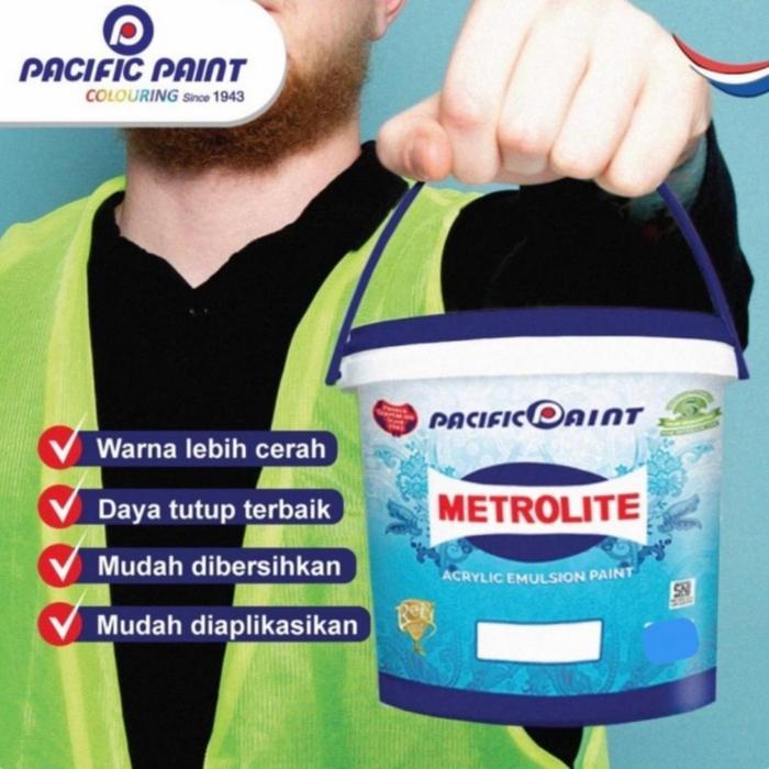 Metrolite 5kg Metrolite 3Liter Metrolite Galon 5kg Putih Kebiruan Metrolit 5kg 3ltr Pacific Paint
