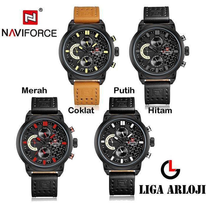 Naviforce Tali Kulit Multifungsi - Jam Tangan Pria - 9068 - Original