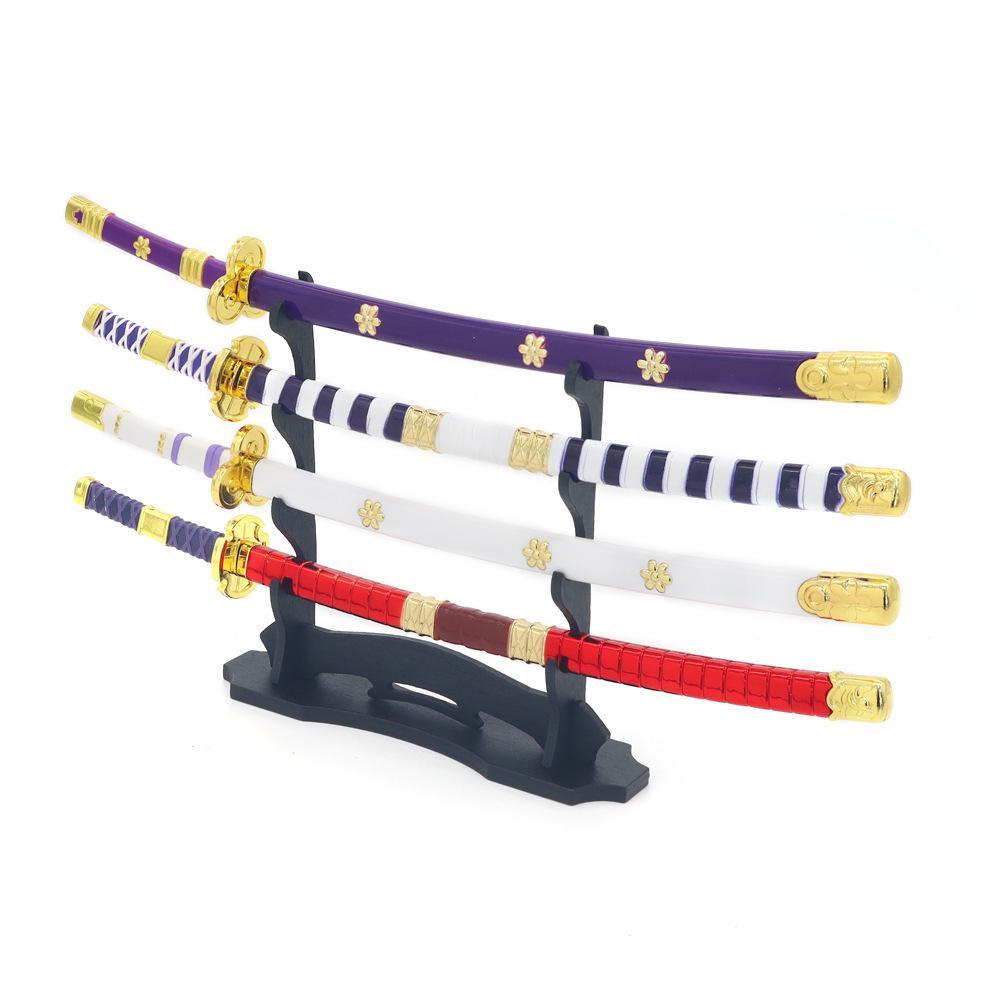 One Zoro Weapon Katana Keychain Japanese OP Anime Piece Enma Knife Uncut Samurai Sword Cosplay
