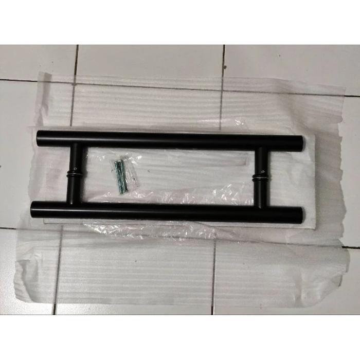 "New" PULL HANDLE PINTU PIPA H HITAM - TARIKAN PINTU H HITAM - HANDLE PINTU STAINLESS HITAM - PULL