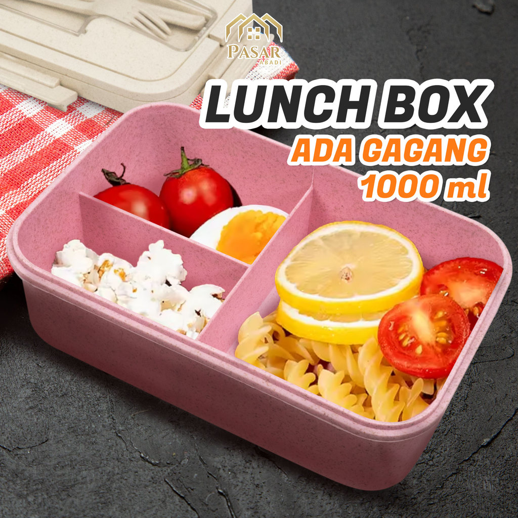 Kotak Bekal Makan Dewasa Set Aesthetic Tempat Bekal Makanan Anak Set - Lunch Box Set