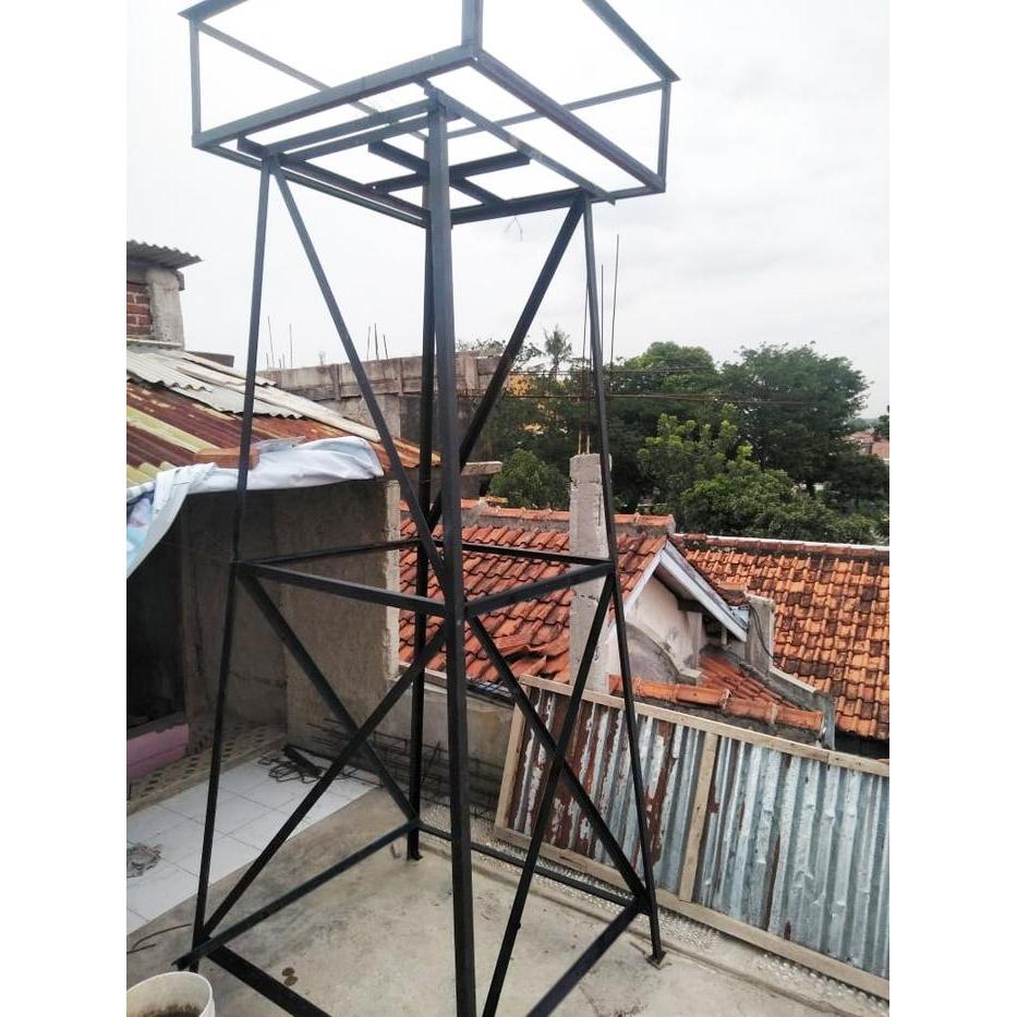 Menara Air Toren 4 Kaki Dudukan Tandon Air Tinggi 3 Meter Kapasitas 750 Liter & 1100 Liter Pengirima