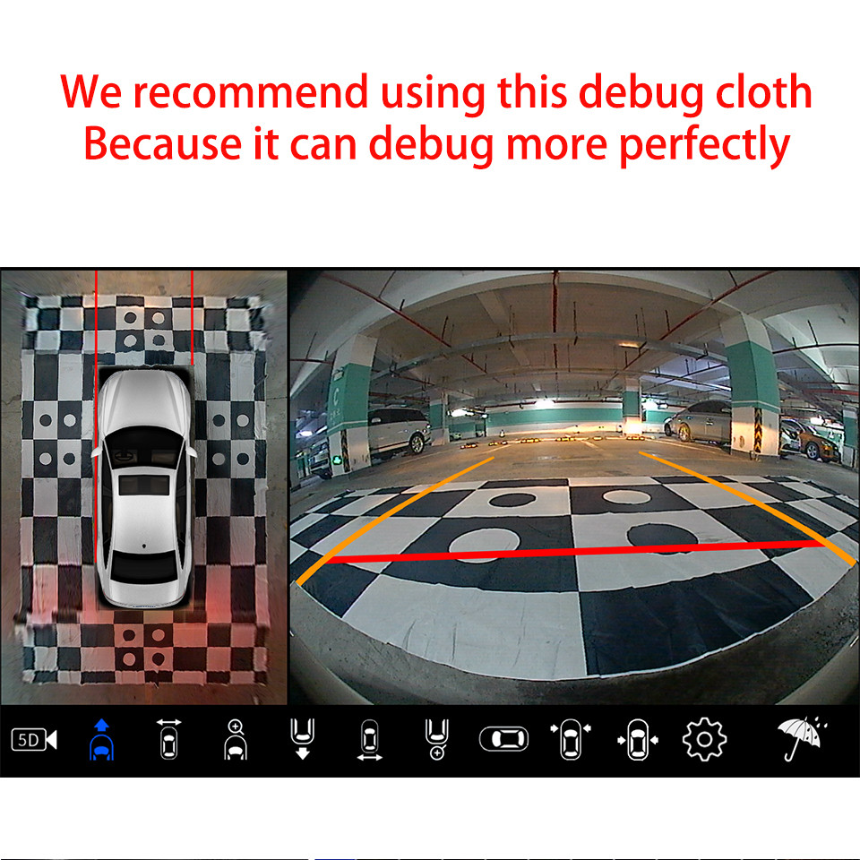 . 360 Camera For Car Korean/Russian/English Menu Ahd 3D 360 Car Camera Degree Bird View System Car