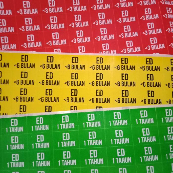 STIKER EXPIRED DATE STIKER ED