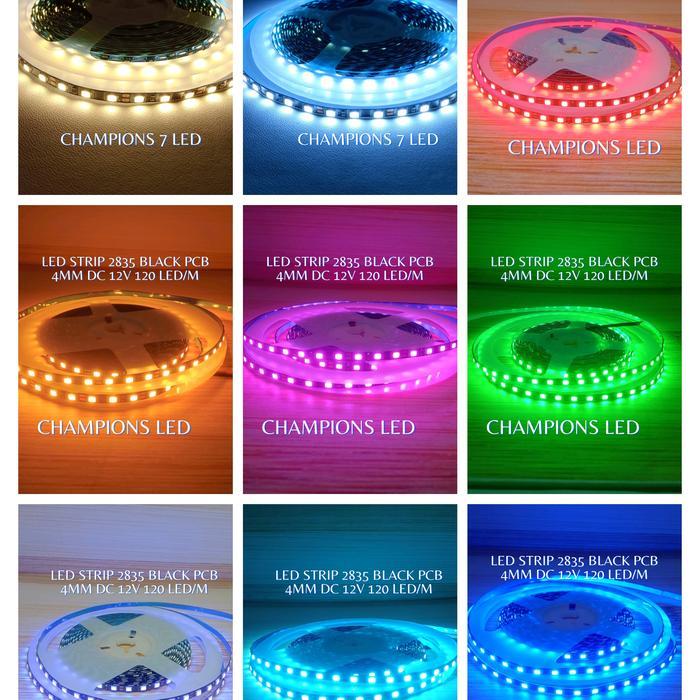 Sale Led Strip Smd 2835 120 Led/M Pcb 4Mm Ip20 Dc 12V 5 Meter Champions Led