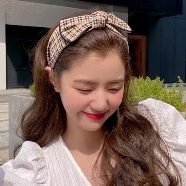 HANA Big Bow Korean Headband / Bando Bangkok Besar Lebar / Bandana Korea / Head band besar Import /