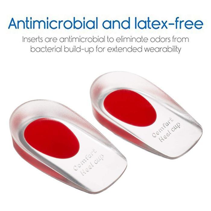 1 Pasang Insole Gel Silicone Tumit / Bantalan Tumit Silikon