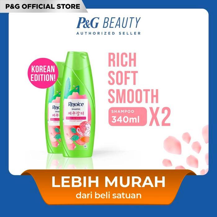 Rejoice Jeju Rose Shampoo 340ml - Paket isi 2