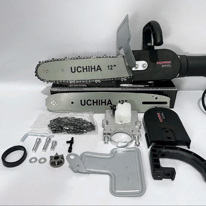 UCHIHA ADAPTOR CHAINSAW MINI ELEKTRIC SENSO MESIN GERINDA 12INC GERGAJI