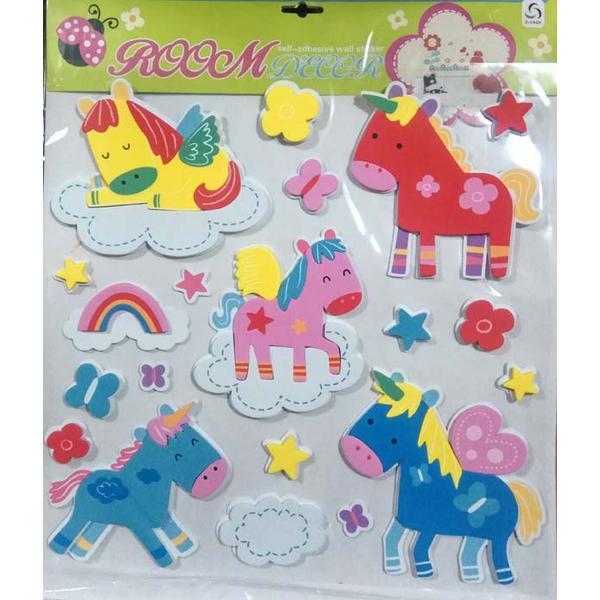 Fantasy Wallpaper Sticker Kaca Dinding Hiasan Dekorasi Kamar Anak Motif Lucu Stiker Dinding Motif