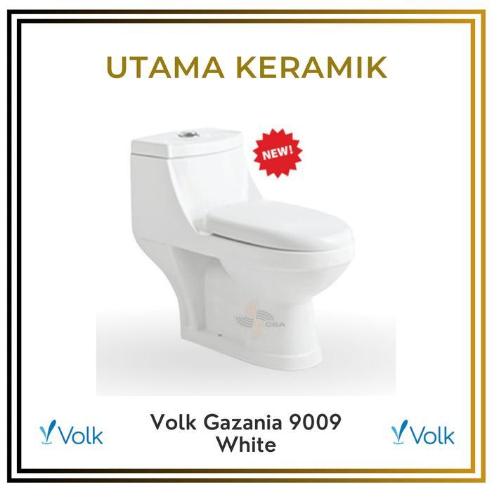 CLOSET DUDUK VOLK GAZANIA 9009 PUTIH - KLOSET DUDUK PUTIH