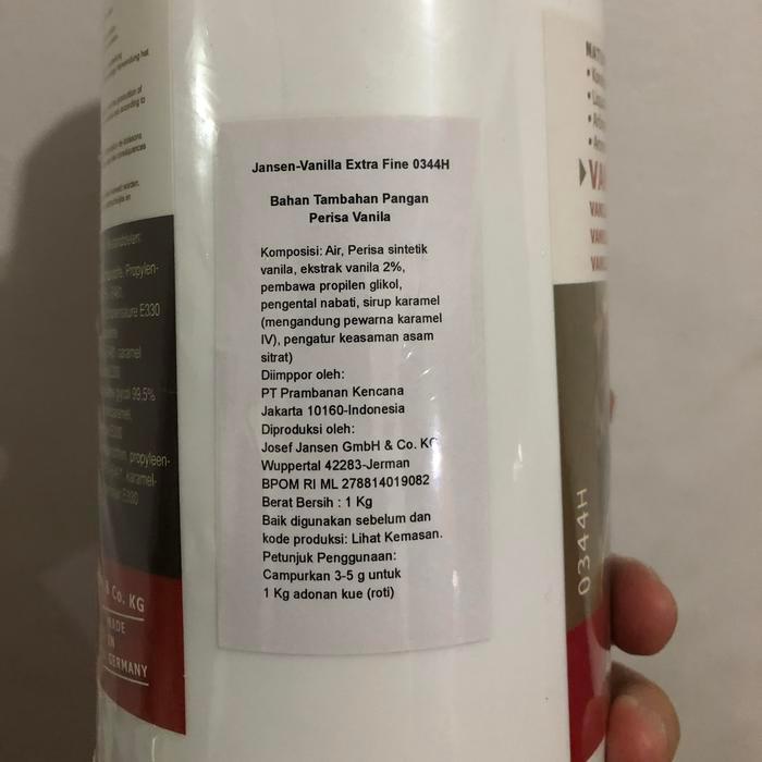 Vanilla Jansen 50 Ml / Vanilla Ekstrak Jansen Terlaris