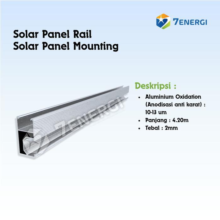 Aluminium Pv Mounting Rail 4200Mm Alloy 6005 / Solar Panel Rail - Solar Panel Pv Mounting Rail /