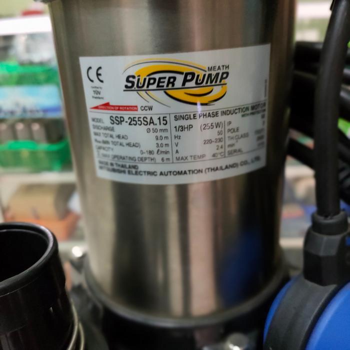 Pompa Mitsubishi / Pompa Celup/ Pompa kolam ikan otomatis SSP-255 SA / SSP-255 S
