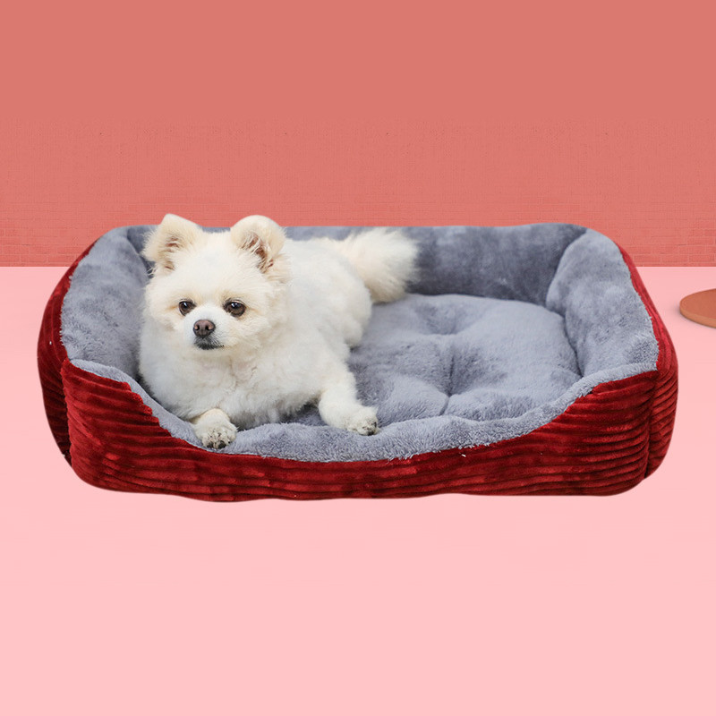 Warm Dog House Soft Nest Pet Large Dog Bed Baskets Fall Winter Kennel For Cat Washable House Puppy