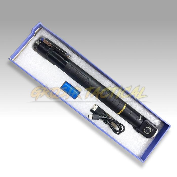 Baton stick senter baton tactical baton otomatis tongkat besi stick otomatis
