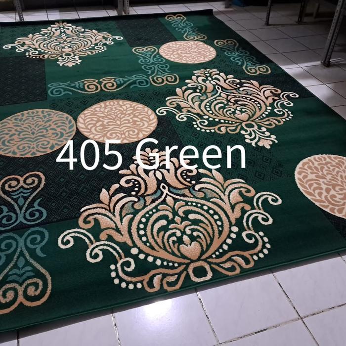 Karpet Besar Jumbo Moderno Momento Biru Hijau Tosca 210x310 cm