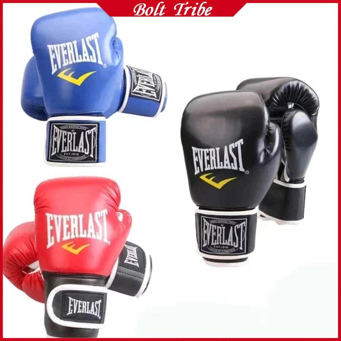 Sarung Tinju Everlast / Sarung Tinju Boxing Muaythai Olahraga Sarung Tinju Anak & Dewasa / Sarung