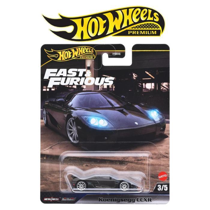 Hot Wheels Premium Koenigsegg CCXR Fast & Furious FF Hitam Koleksi Diecast Mobil Balap