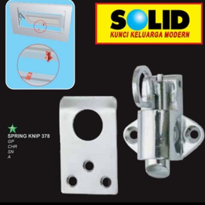 "New" Spring Knip SOLID 378 / Grendel Kodok / Kunci Jendela / Slot Jendela