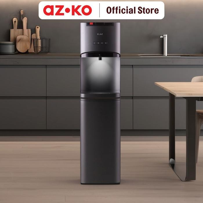 ` AZKO Klaz Dispenser Air Bottom Loading Compressor Alkaline - Hitam Water Dispenser Galon Bawah