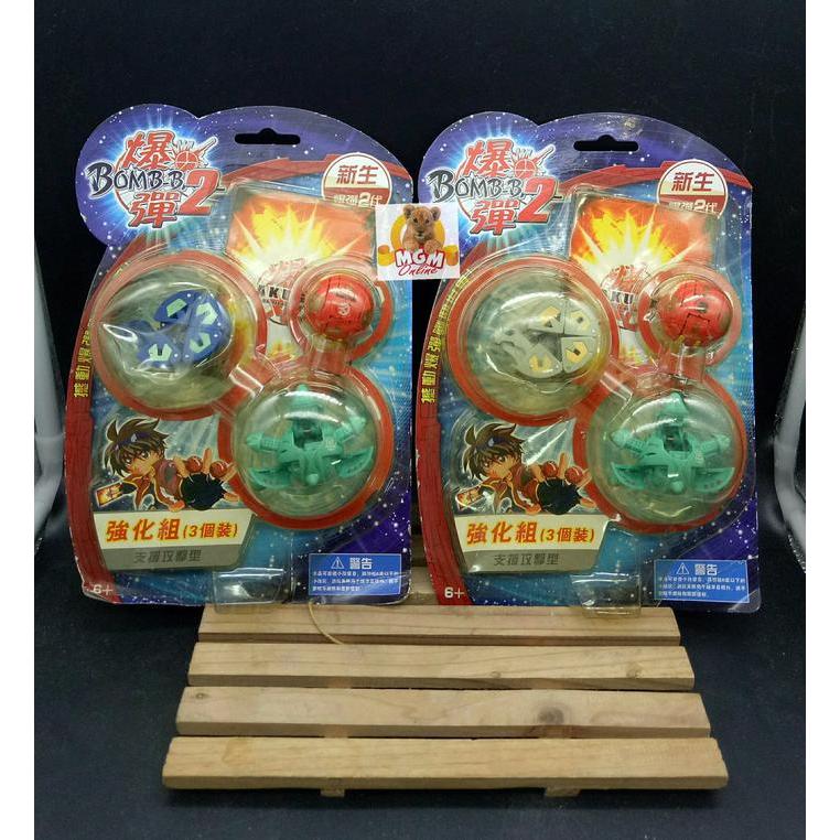 DISKON MAINAN BAKUGAN SET 3 PC - BAKUGAN BATTLE BRAWLERS BOMB BALL SET 3PC