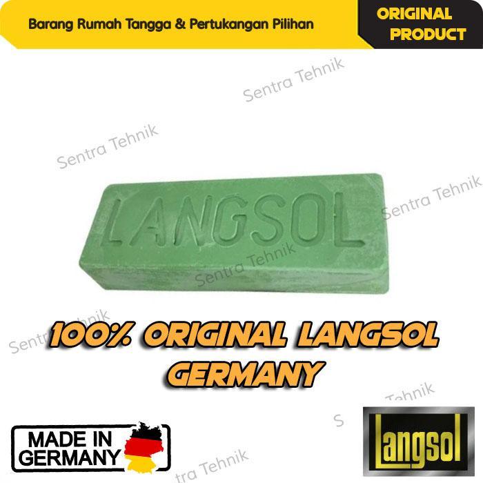 [Original Langsol Hijau 100%] Langsol Hijau Batu Ijo Batu Poles Stainless Poles Logam Pengkilap