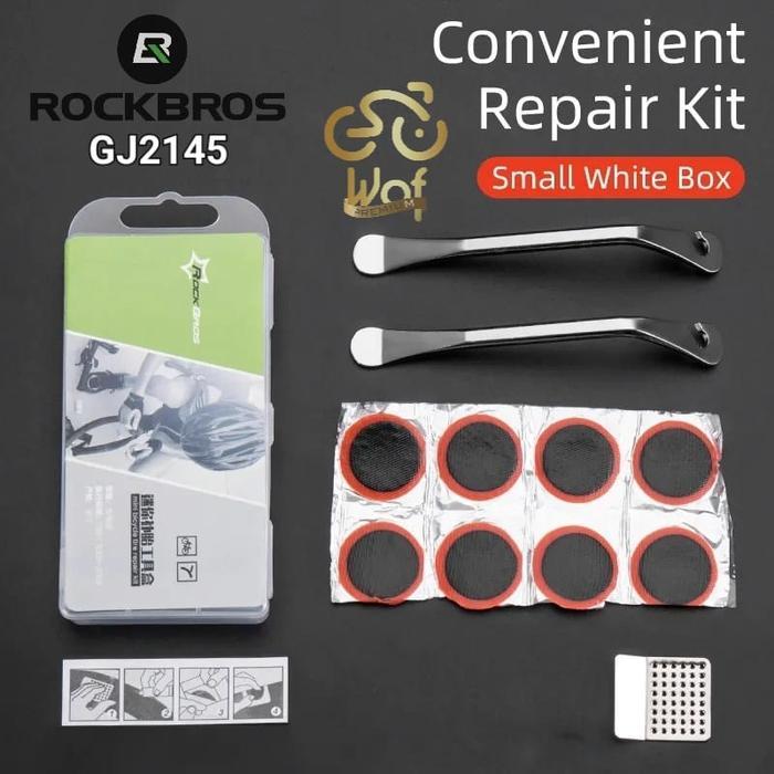 Rockbros Gj2145 Tool Set Patch Sepeda Cungkilan Lever Lem Tambal Ban